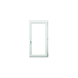 Fenêtre PVC 1 Vantail 95 x 60 cm Blanc, Tirant Droit