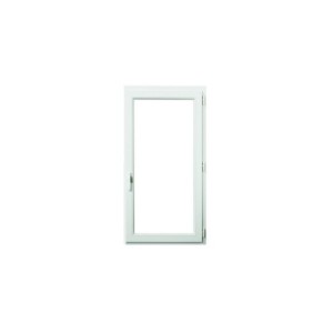 Fenêtre PVC 1 Vantail 105 x 60 cm Blanc, Tirant Droit