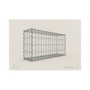 Gabion Rectangulaire 80x40x20 - fil 4 mm - maille 5x10 cm