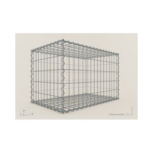 Gabion Rectangulaire 80x50x50 - fil 4 mm - maille 5x10 cm