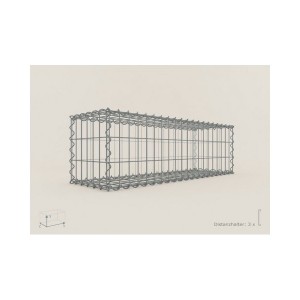 Gabion Rectangulaire 100x30x30 - fil 4 mm - maille 5x5 cm