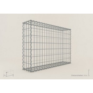 Gabion Rectangulaire 100x70x20 - fil 4 mm - maille 5x10 cm