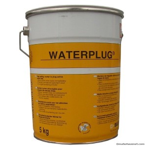 Mortier ultra rapide Waterplug en seau de 15 kg
