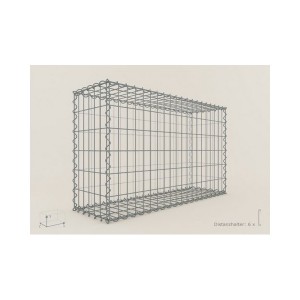 Gabion Rectangulaire 100x60x30 - fil 4 mm - maille 5x10 cm