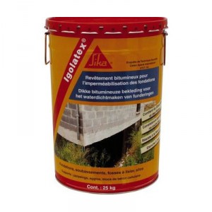 Enduit bitumineux anti termite SIKA Igolatex seau de 20 kg 