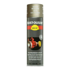 Peinture Finition Hard Hat Rust-Oleum Acier Inox Aérosol 500 ml