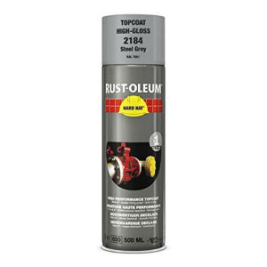 Peinture de Retouche Top Coat Rust-Oleum Gris Acier Aérosol 500 ml