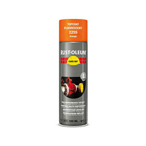 Peinture Finition Hard Hat Rust-Oleum Orange Fluo Aérosol 500 ml