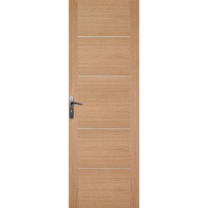 Porte intérieure chêne 4 inserts 204x83 cm