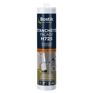 Mastic Etanchéité Blanc Bostik H725 Façade 300 ml