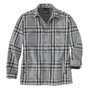 Surchemise-Carhartt-Flannel-Sherpa-Shirt-Jac-105430-Aph-Asphalt-1