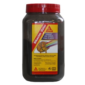 Colorant noir Sikacim Color en poudre, la dose de 700 gr