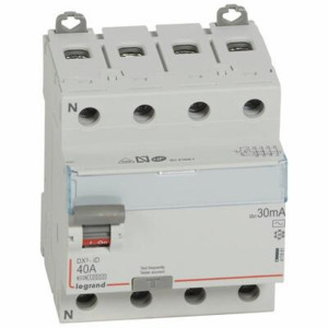 Inter Différentiel Legrand DX³-ID 4P 400V~ 40A typeAC 30mA Vis 411661