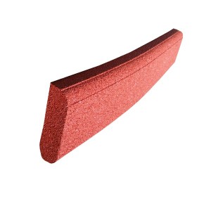 Bordurette caoutchouc P1-P2, en 1 m, haut 20 x ép 6 cm,  rouge brique