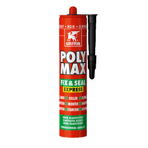 Mastic Polyuréthane Poly-Max Fix&Seal Griffon Noir 425 g