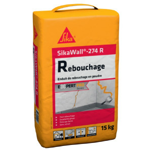 Enduit de Rebouchage en poudre SikaWall 274 R, 15 kg