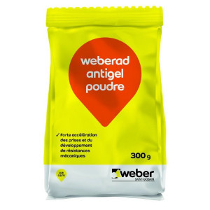 Accélérateur de Prise Béton Weberad Antigel Poudre 300g