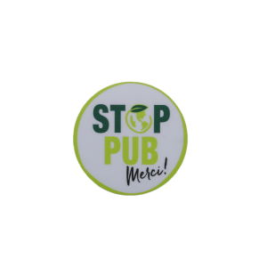 Sticker "Stop Pub" pour Boite aux Lettres 