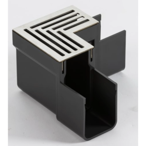 Angle 90° pour Caniveau ACO Slimline A15, Grille Inox 304