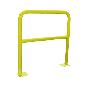 Barrière Acier à Fixer ø40mm Jaune Viso BAR400J, 100x100cm