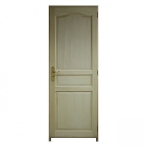 Bloc porte Bois exotique Chapeau 3Pnx 204x63cm Gauche huisserie 92cm