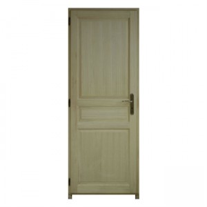 Bloc porte Bois exotique Morea 3 Panneaux 204x73 cm poussant Droit