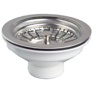 Bonde à Panier Inox ⌀90mm Wirquin pour Evier 1 Bac 30723118
