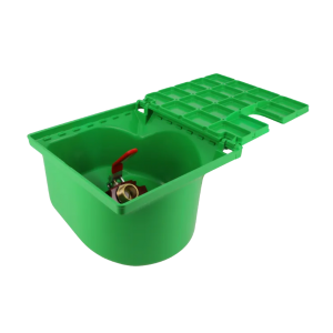 Bouche d'arrosage Nicoll BAC227 Robinet 1/4 de tour 45°, Vert