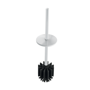 Brosse WC avec Manche + Couvercle Inox epoxy Blanc Delabie 4051MLW