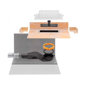 Caniveau d'évacuation horizontal Schlüter-Kerdi-Line-Vario H ⌀40mm