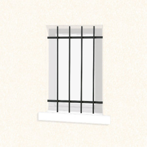 Grille de Défense pour Fenêtre Classique, Dimensions au choix