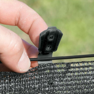 Clips de fixation, lot de 20 gris Nortene Fixatex 2 cm x 3,4 m