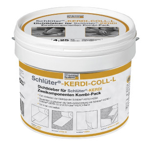 Colle d'Etanchéité Bi-Composant Schlüter Kerdi Coll L Seau 4,25 kg