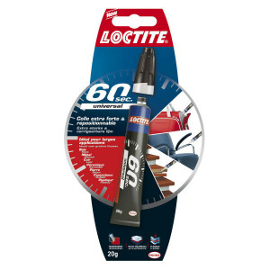 Colle Universal Multi-Usages 60 Secondes Loctite, 20 g