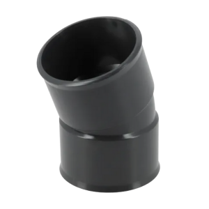 Coude PVC à Coller F-F 20° NF Nicoll Hometech® Anthracite, ⌀50mm