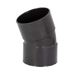 Coude PVC à Coller F-F NF 22° Nicoll Hometech® Anthracite, ⌀100mm