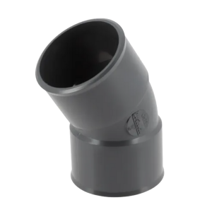 Coude PVC à Coller F-F 30° NF Nicoll Hometech® Anthracite, ⌀40mm