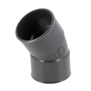 Coude PVC à Coller F-F 30° NF Nicoll Hometech® Anthracite, ⌀50mm