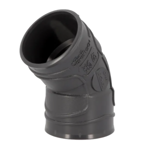 Coude PVC à Coller F-F 45° NF Nicoll Hometech® Anthracite, ⌀40mm