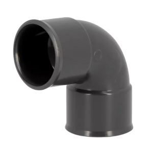 Coude PVC à Coller F-F 87°30 NF Nicoll Hometech® Anthracite, ⌀32mm