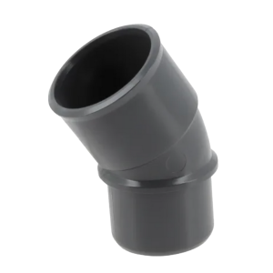Coude PVC à Coller M-F 30° NF Nicoll Hometech® Anthracite, ⌀32mm
