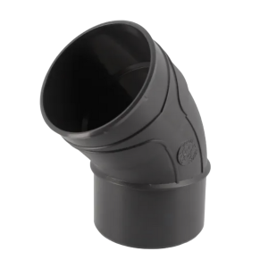 Coude PVC à Coller M-F NF 45° Nicoll Hometech® Anthracite, ⌀100mm