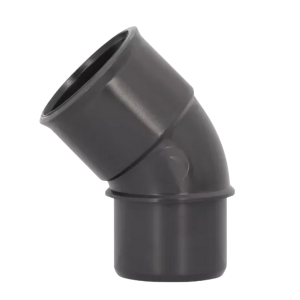 Coude PVC à Coller M-F 45° NF Nicoll Hometech® Anthracite, ⌀32mm