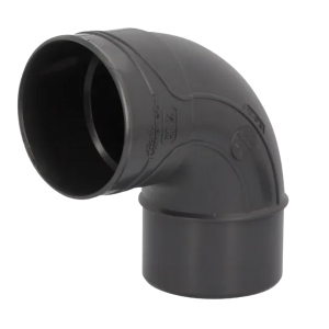 Coude PVC à Coller M-F NF 87°30 - Nicoll Hometech® Anthracite, ⌀100mm