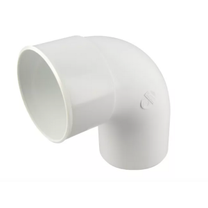 Coude PVC à Coller NF Mâle-Femelle 87°30 Nicoll CT8B Blanc, ⌀100mm
