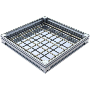 Couvercle à Carreler Alu M125 ACO Uniface 40 x 40cm, Hauteur 7 cm