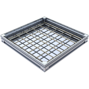 Couvercle à Carreler Alu M125 ACO Uniface 50 x 50cm, Hauteur 7 cm