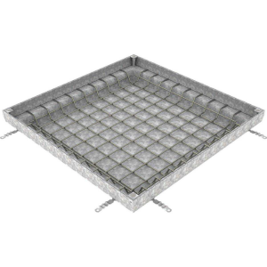 Couvercle à Carreler Galva N250 ACO Uniface 100x100cm, Hauteur 8 cm