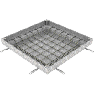 Couvercle à Carreler Galva N250 ACO Uniface 70 x 70cm, Hauteur 8 cm