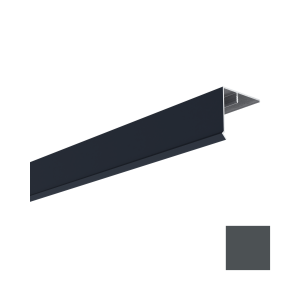 Couvercle d'angle Alu Mâle Bardage MEP Isocel 50x50mm Anthracite, 3 m